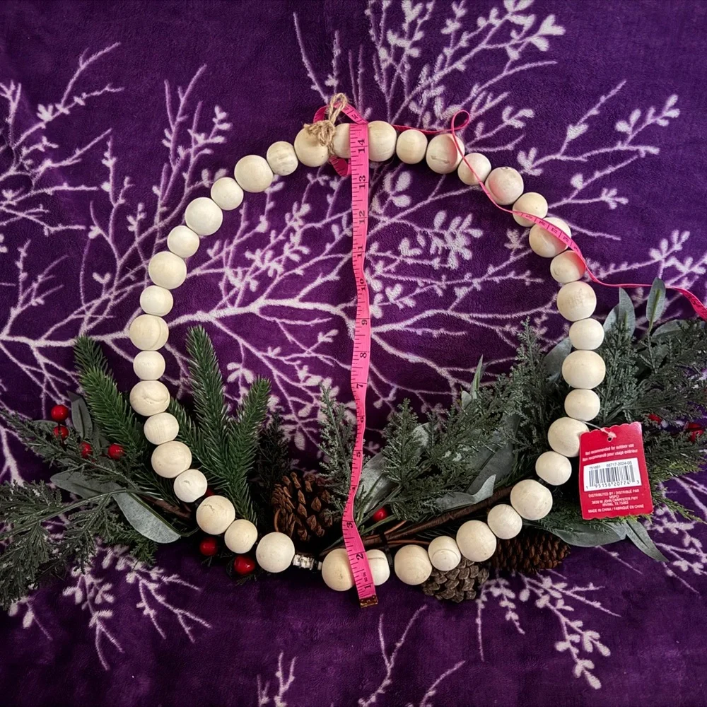 Christmas , valentines Red Berry / Pinecone Wreaths